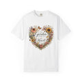 A Garden Lives In My Heart – Vintage Wildflower Wreath Shirt, Cottagecore Floral Garden Lover Gift